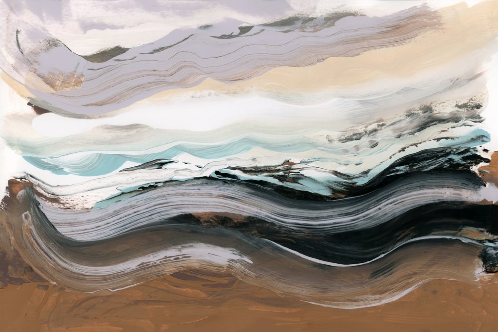 Flowing Ocean Abstract by cartissi
