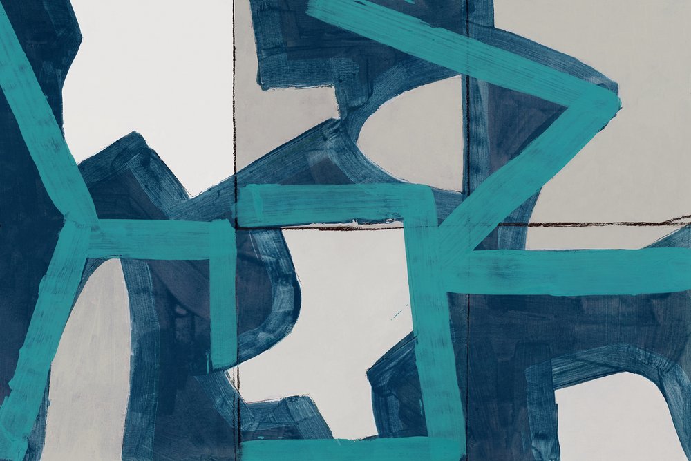 Geometric Blue Abstraction by cartissi