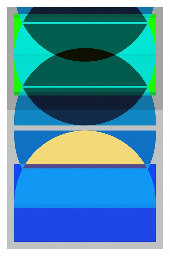 Geometric Blue Yellow Layers by cartissi