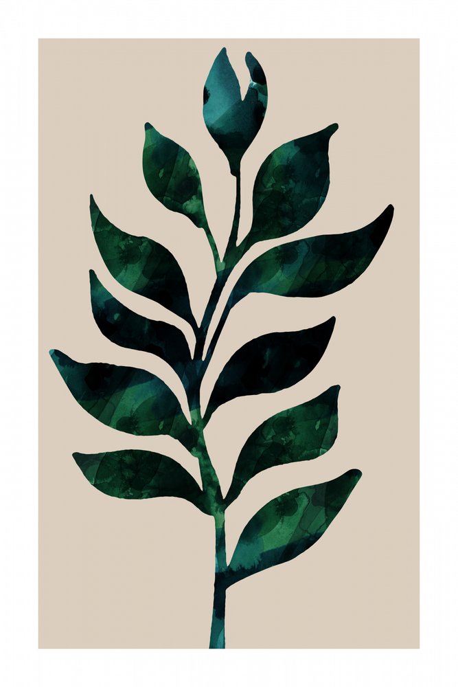 Green Botanical Stem by cartissi