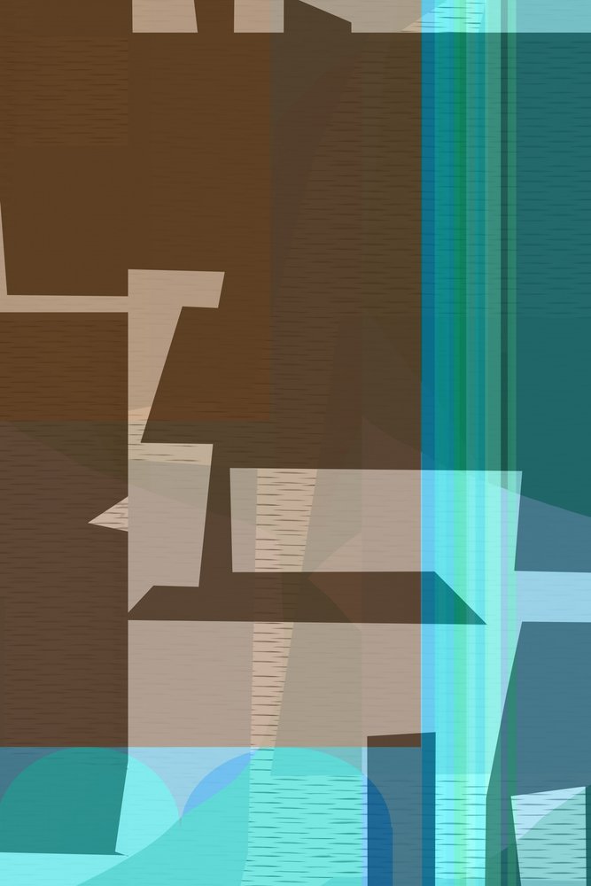 Layered Geometric Abstract by cartissi