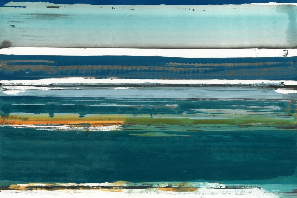 Layered Seascape Abstract by cartissi