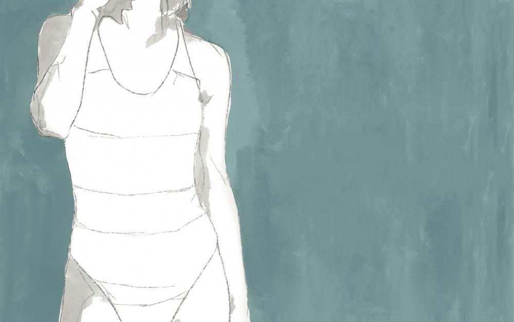 Minimalist Bathing Figure by cartissi