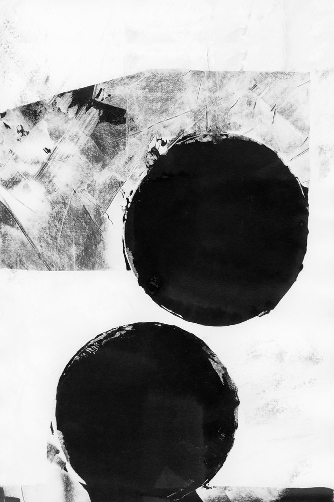 Modern Black Circles by cartissi