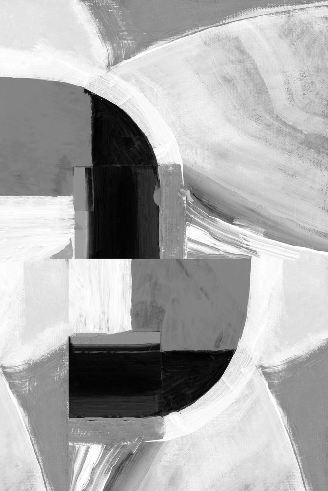 Monochrome Geometric Curves by cartissi