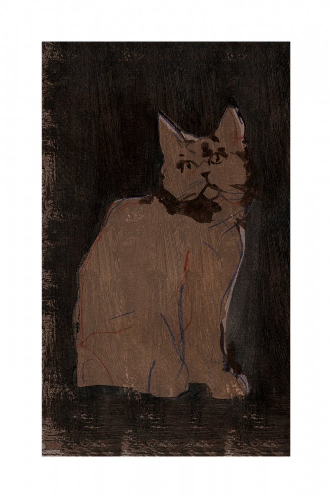 Moody Cat Portrait by cartissi