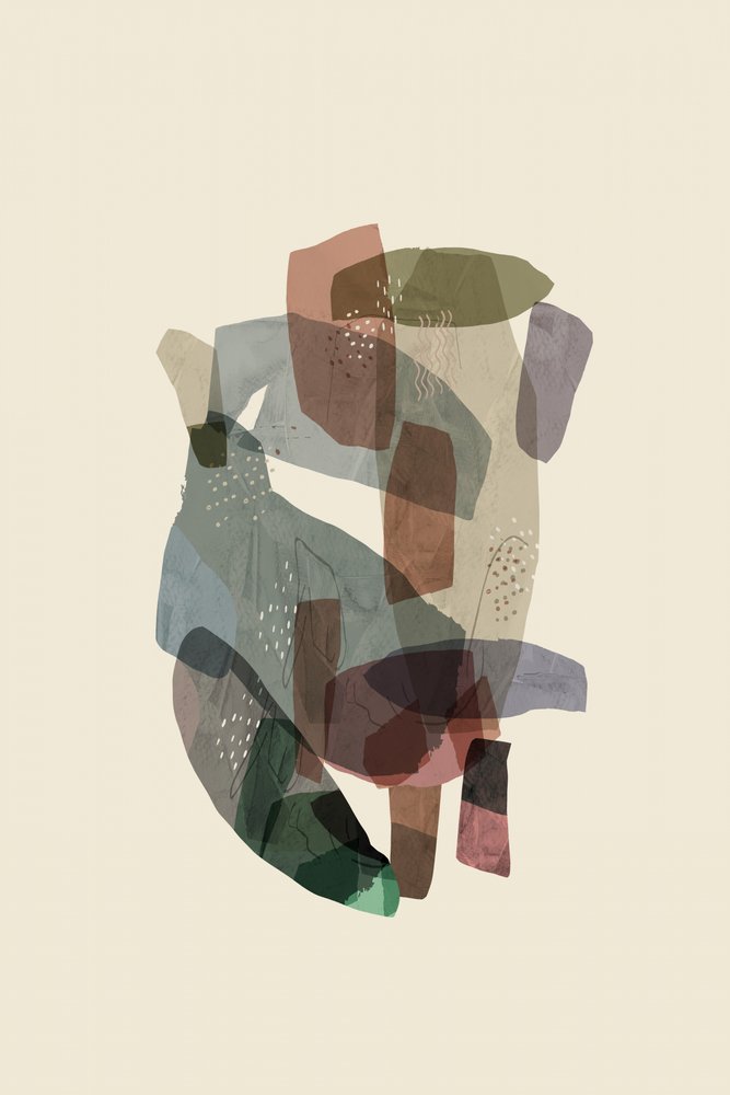 Muted Abstract Shapes by cartissi