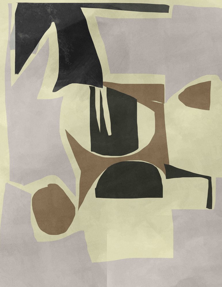 Muted Abstract Shapes by cartissi