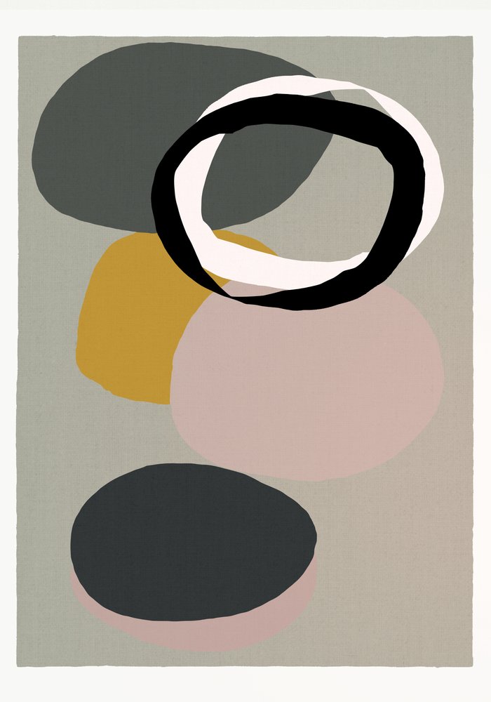 Muted Balance Abstract by cartissi