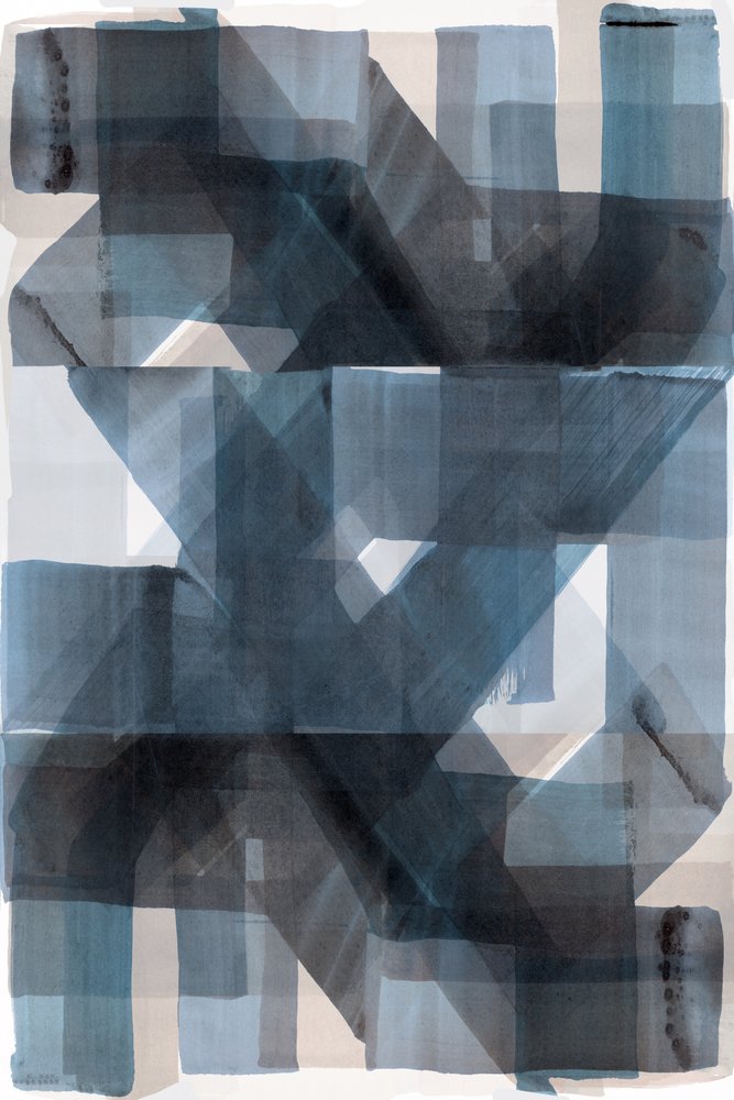 Overlapping Blue Geometrics by cartissi