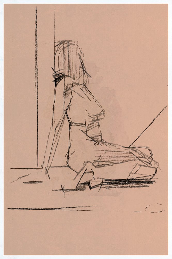 Pensive Woman Sketch by cartissi