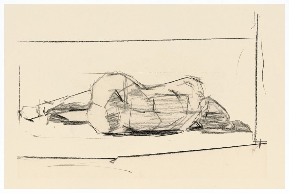 Reclining Nude Sketch by cartissi