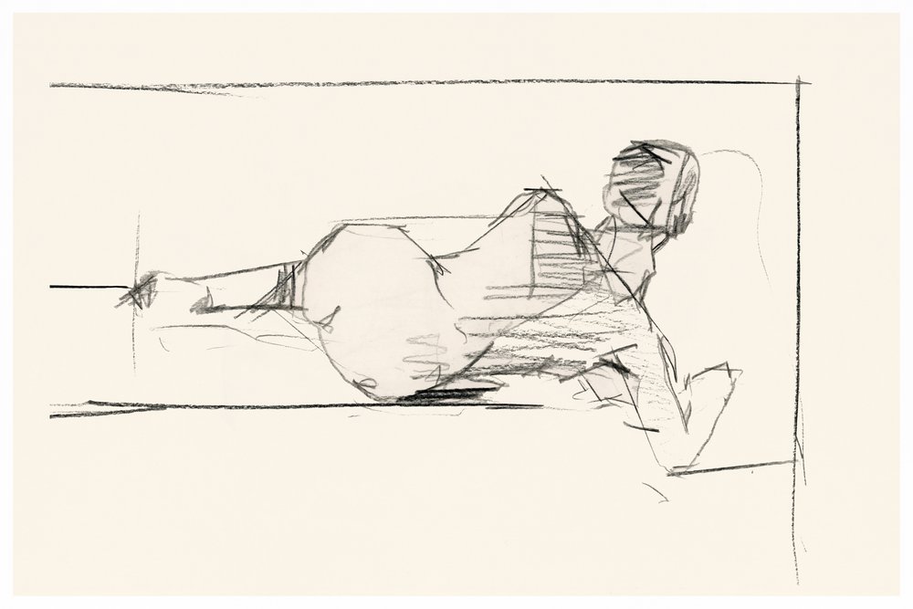Reclining Nude Sketch by cartissi