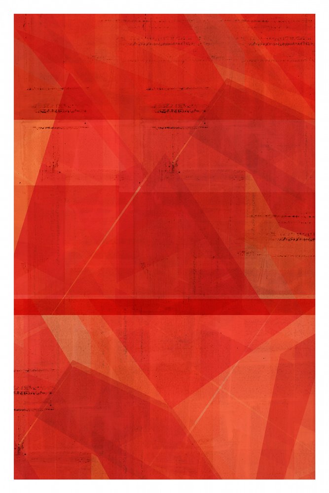 Red Geometric Layers by cartissi