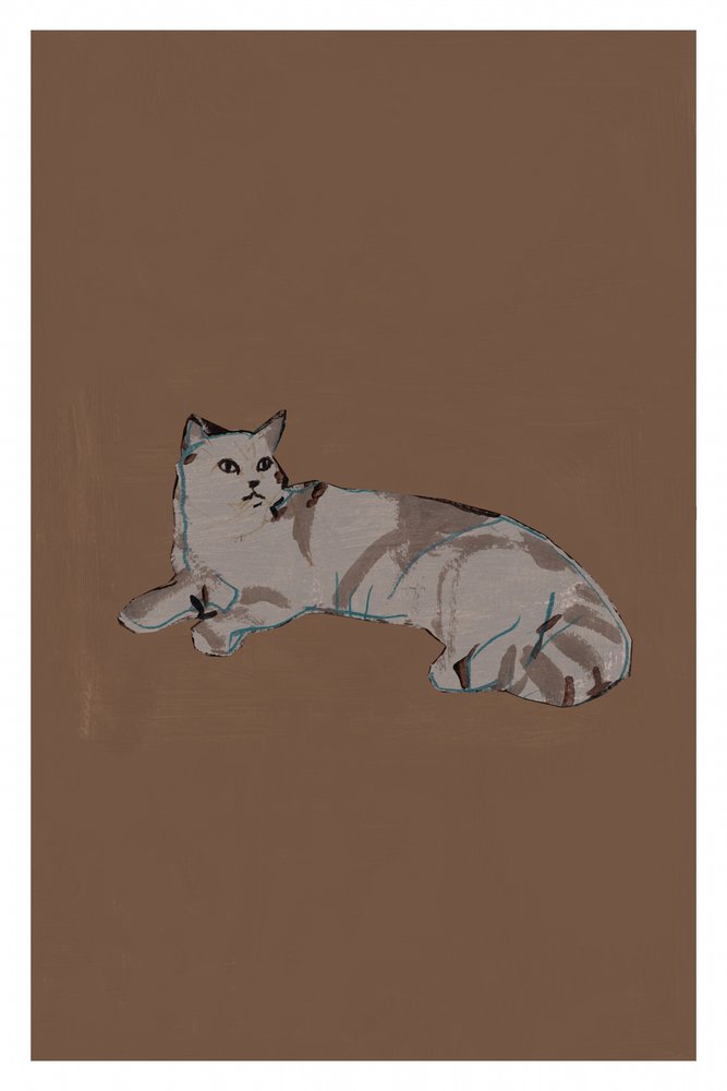 Relaxed Grey Cat by cartissi