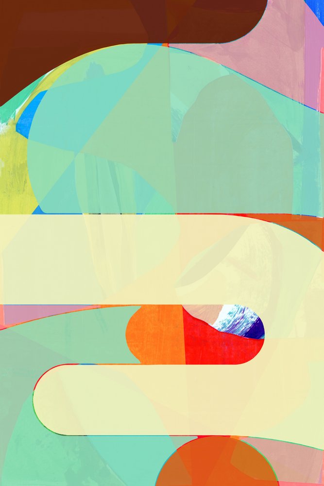 Serene Abstract Curves by cartissi