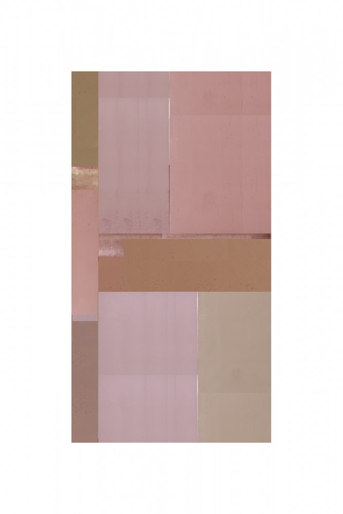 Soft Blush Geometric Abstract by cartissi