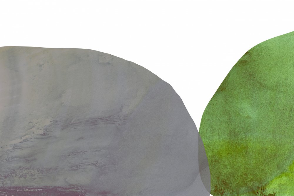 Soft Green Grey Abstract by cartissi