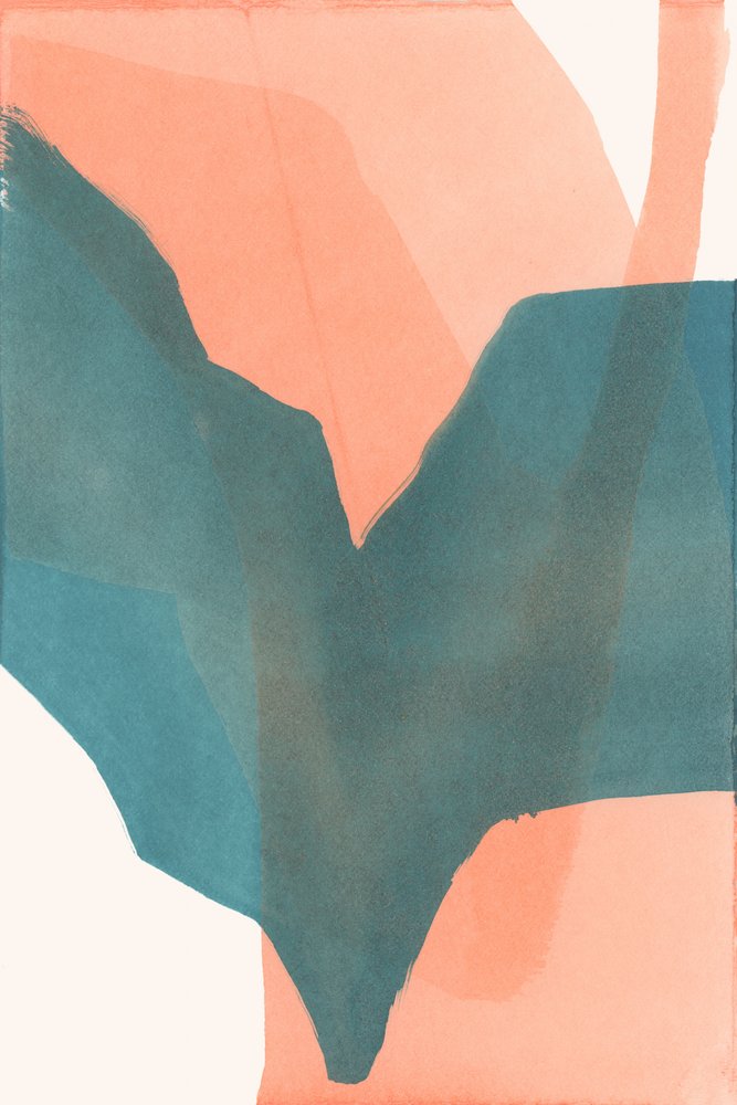Soft Teal Shapes by cartissi