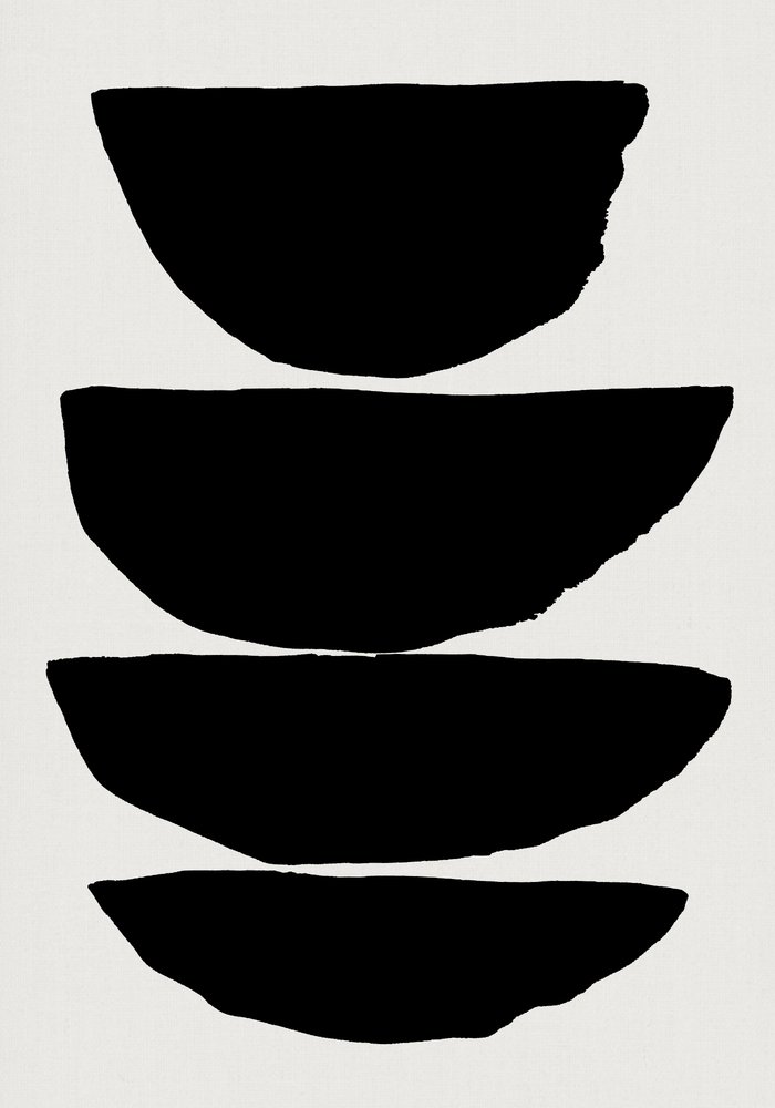 Stacked Black Forms by cartissi