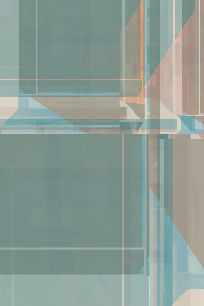 Subtle Teal Geometry by cartissi