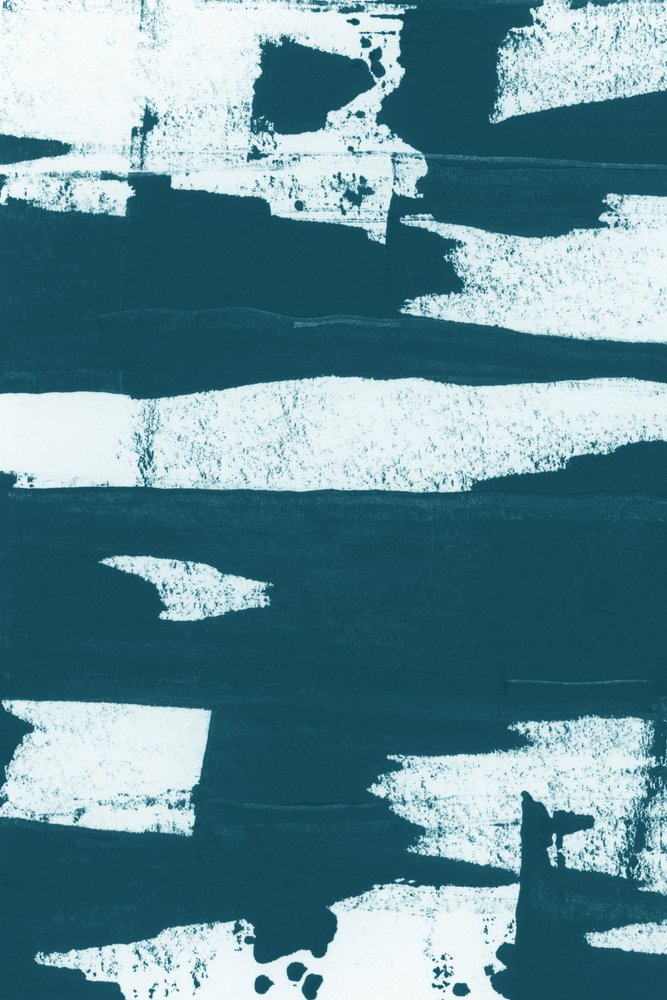 Teal Abstract Strokes by cartissi