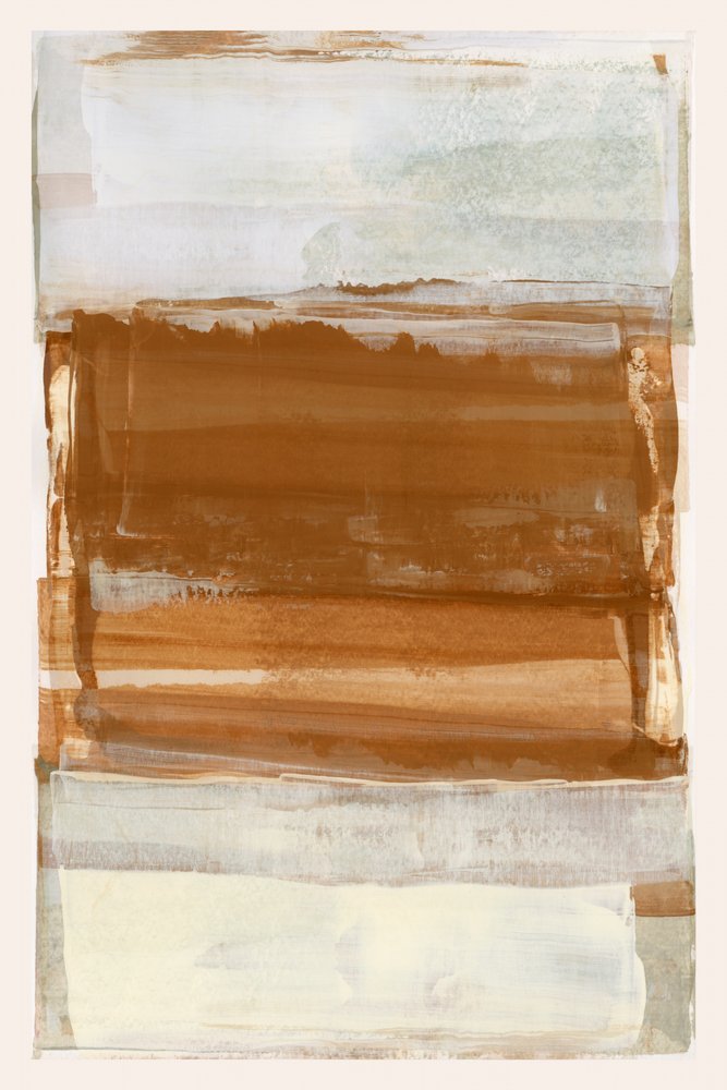 Terracotta Horizon Abstract by cartissi