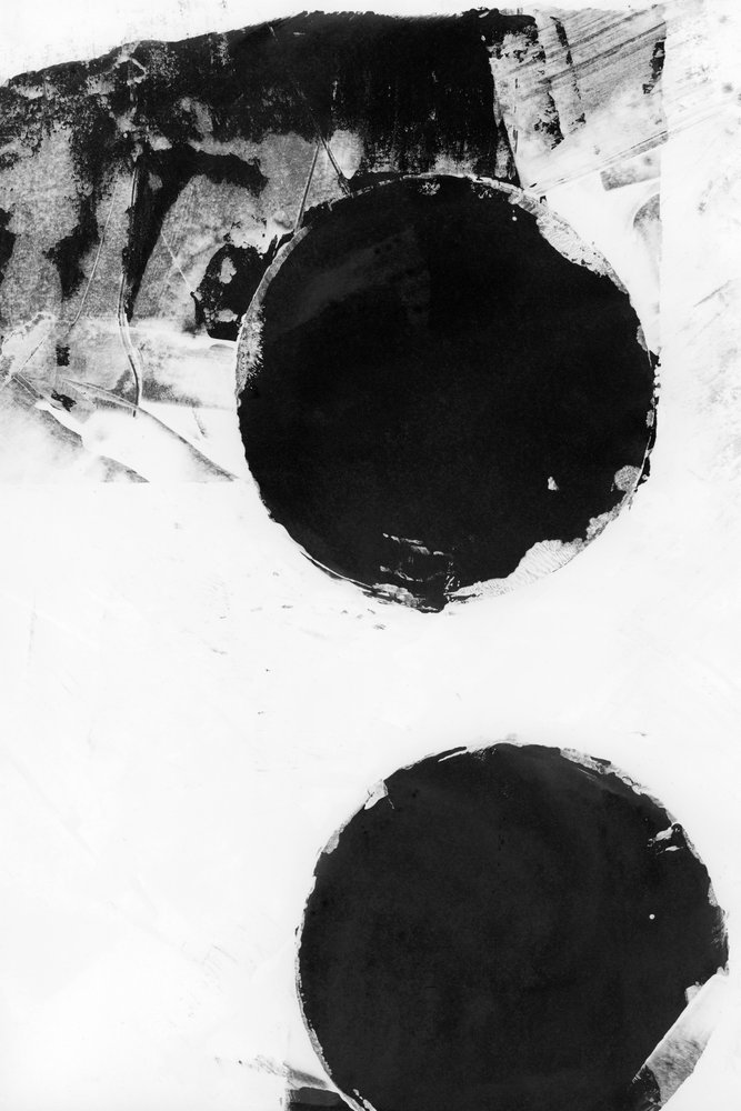 Textured Black Circles by cartissi