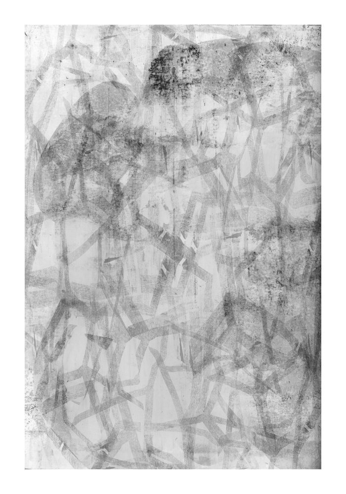 Textured Monochrome Abstract by cartissi