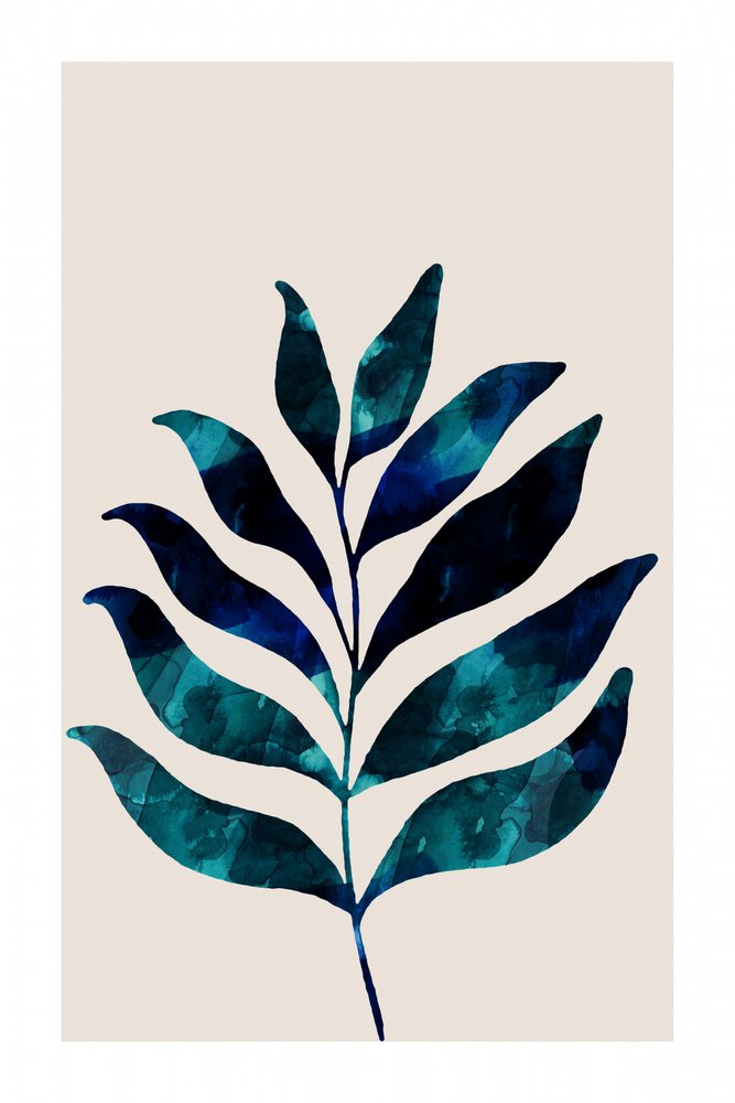 Tropical Blue Leaf by cartissi