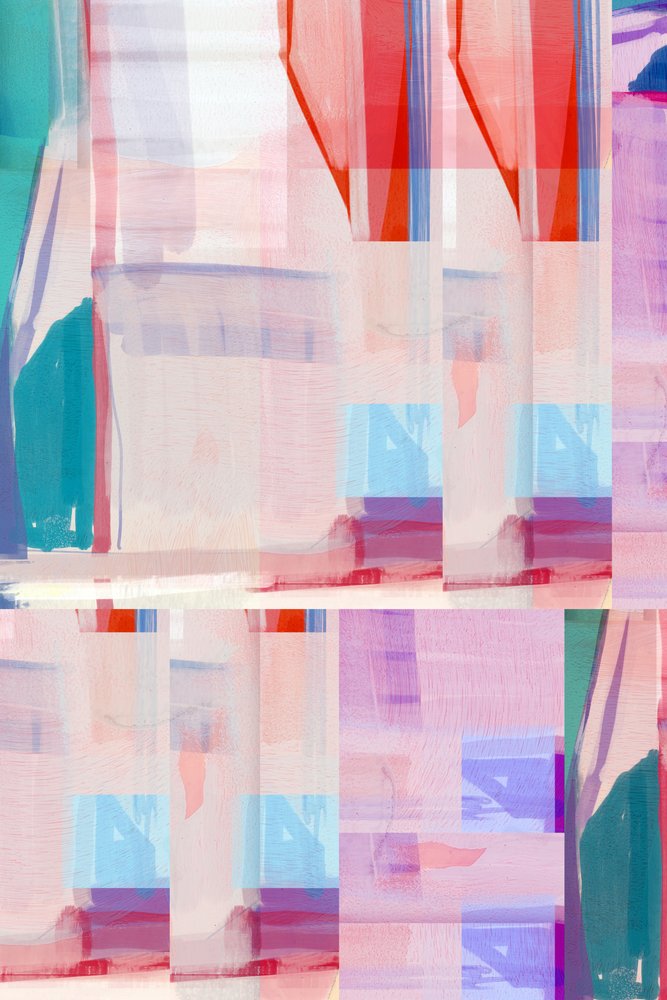 Vibrant Abstract Blocks by cartissi