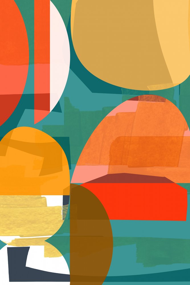 Vibrant Abstract Shapes by cartissi