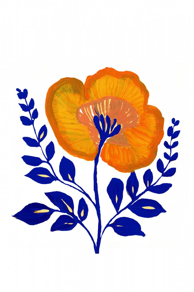 Vibrant Folk Flower by cartissi
