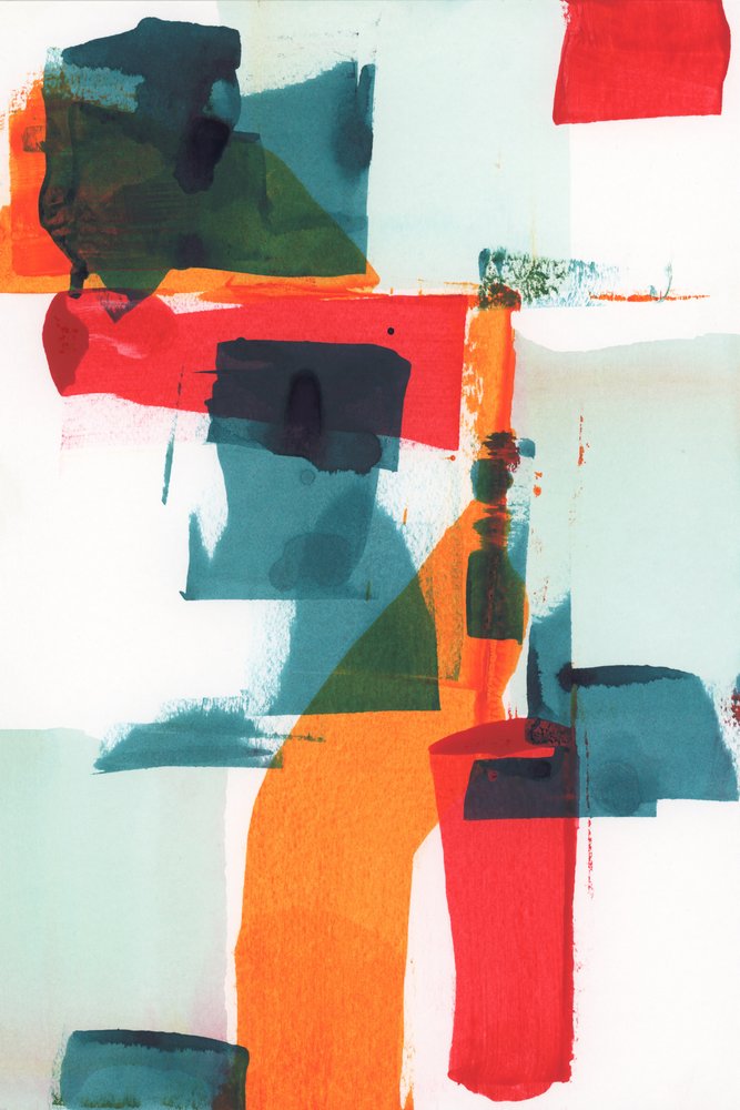 Vibrant Geometric Layers by cartissi