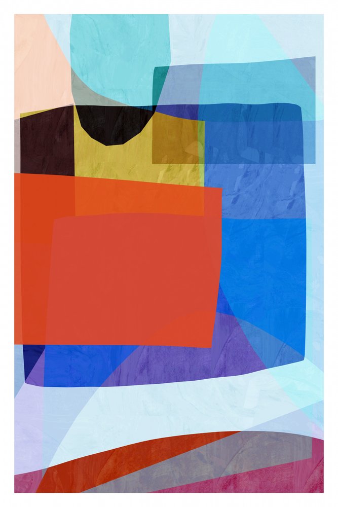 Vibrant Overlapping Shapes by cartissi