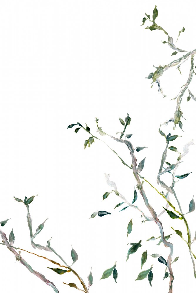 Watercolor Green Leaves by cartissi