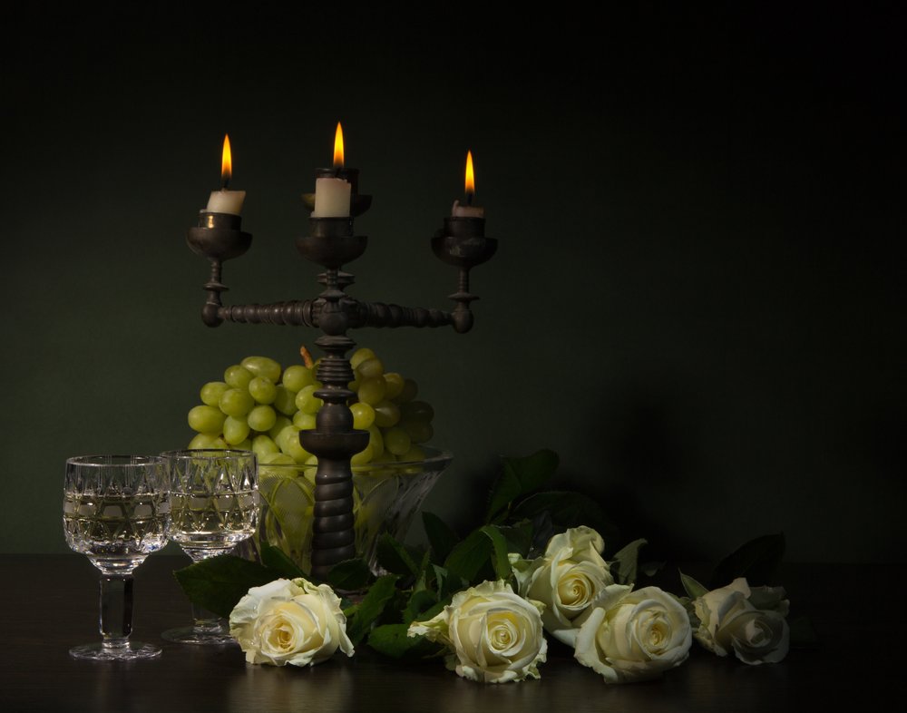 Elegant Candlelight Still Life by magnola