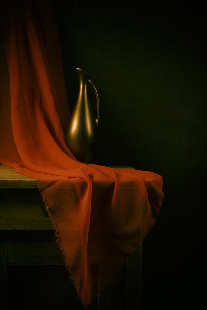 Golden Pitcher Still Life by magnola