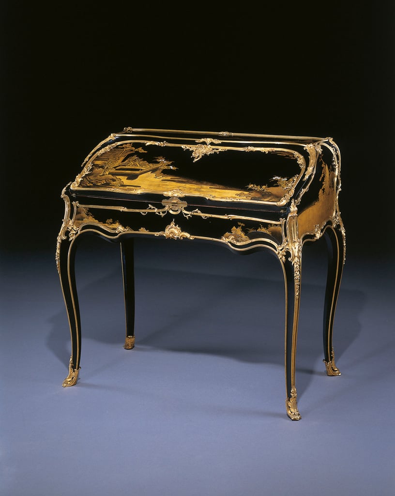 Louis XIV sloping desk c.1750 ormolu mounted Japanese lacquer