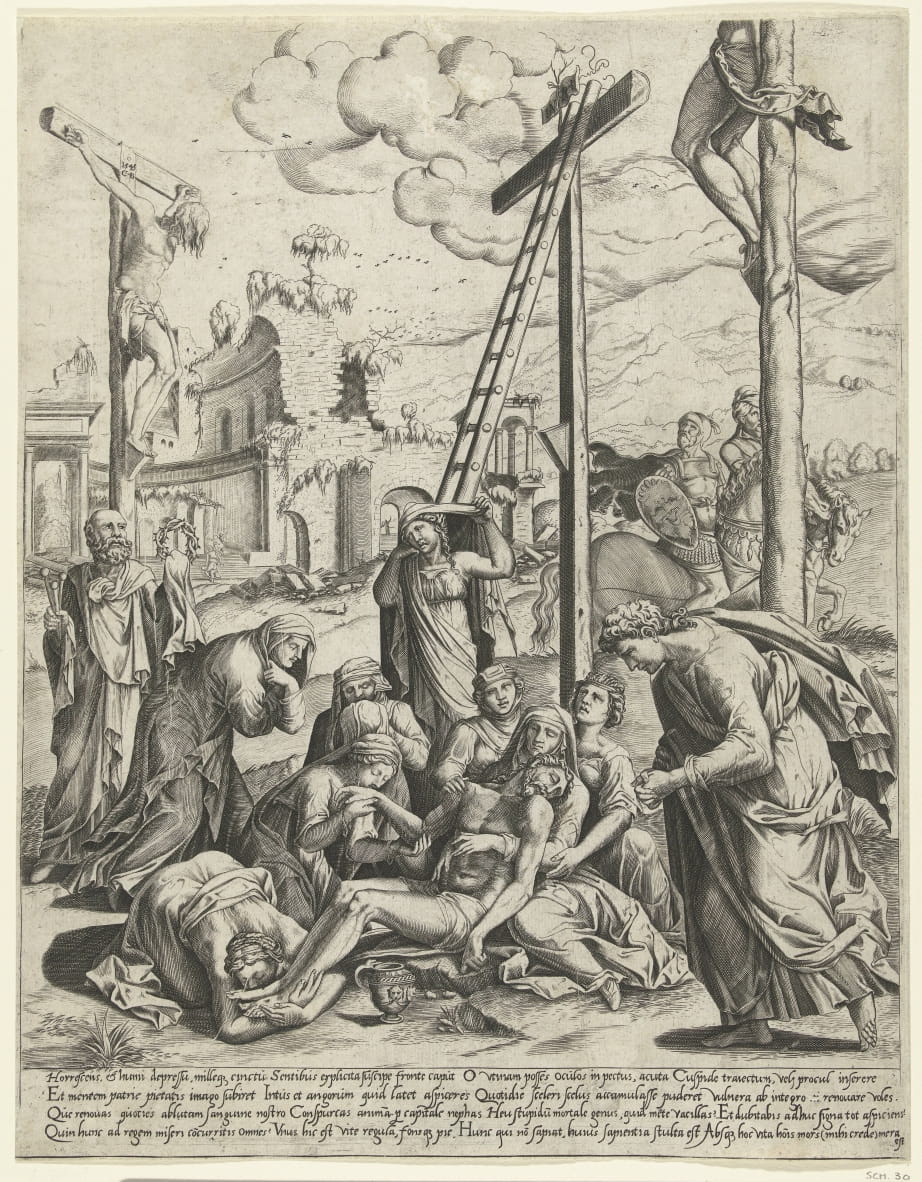Descent from the Cross by Cornelis Bos: Buy fine art print