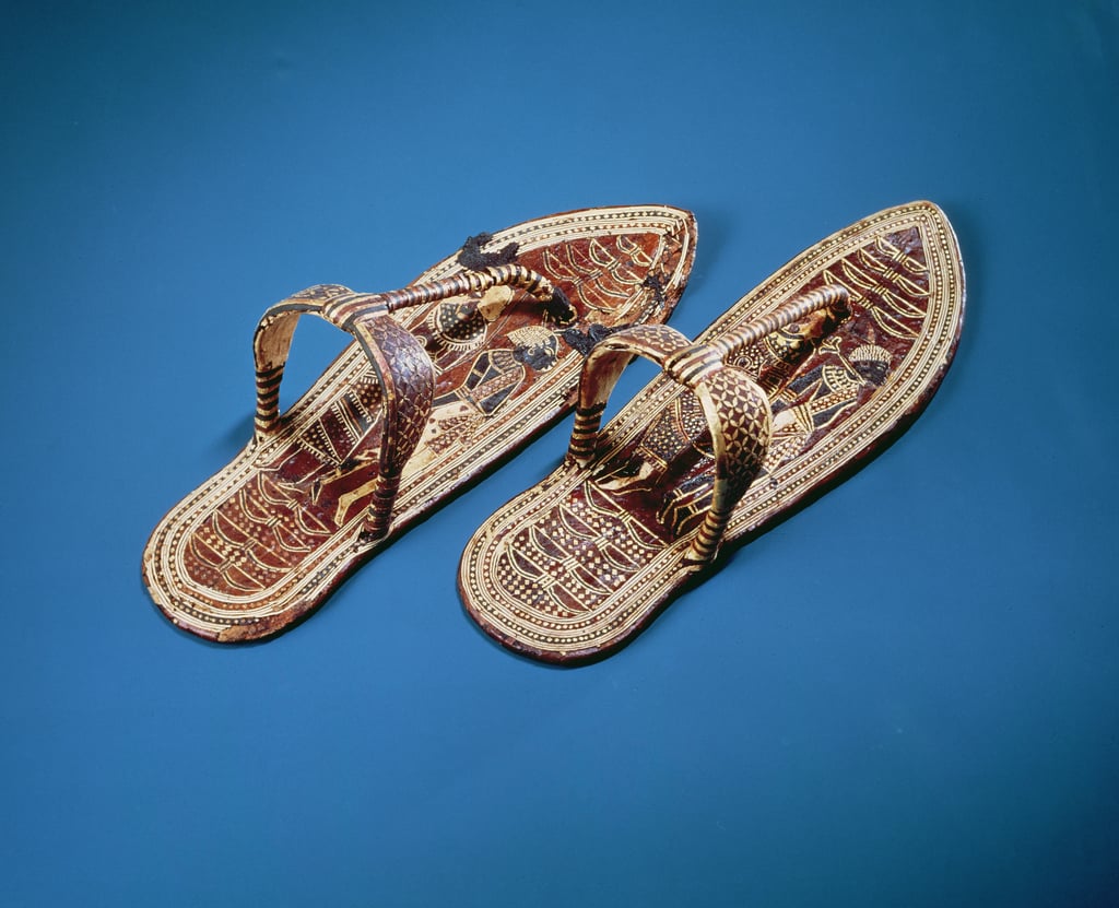 Sandals Tomb of Tutankhamun New Kingdom gold and leather