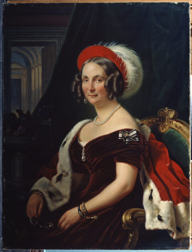 de la reine de Hanovre (Friederike von Hannover) (Portrait of Queen of Hanover