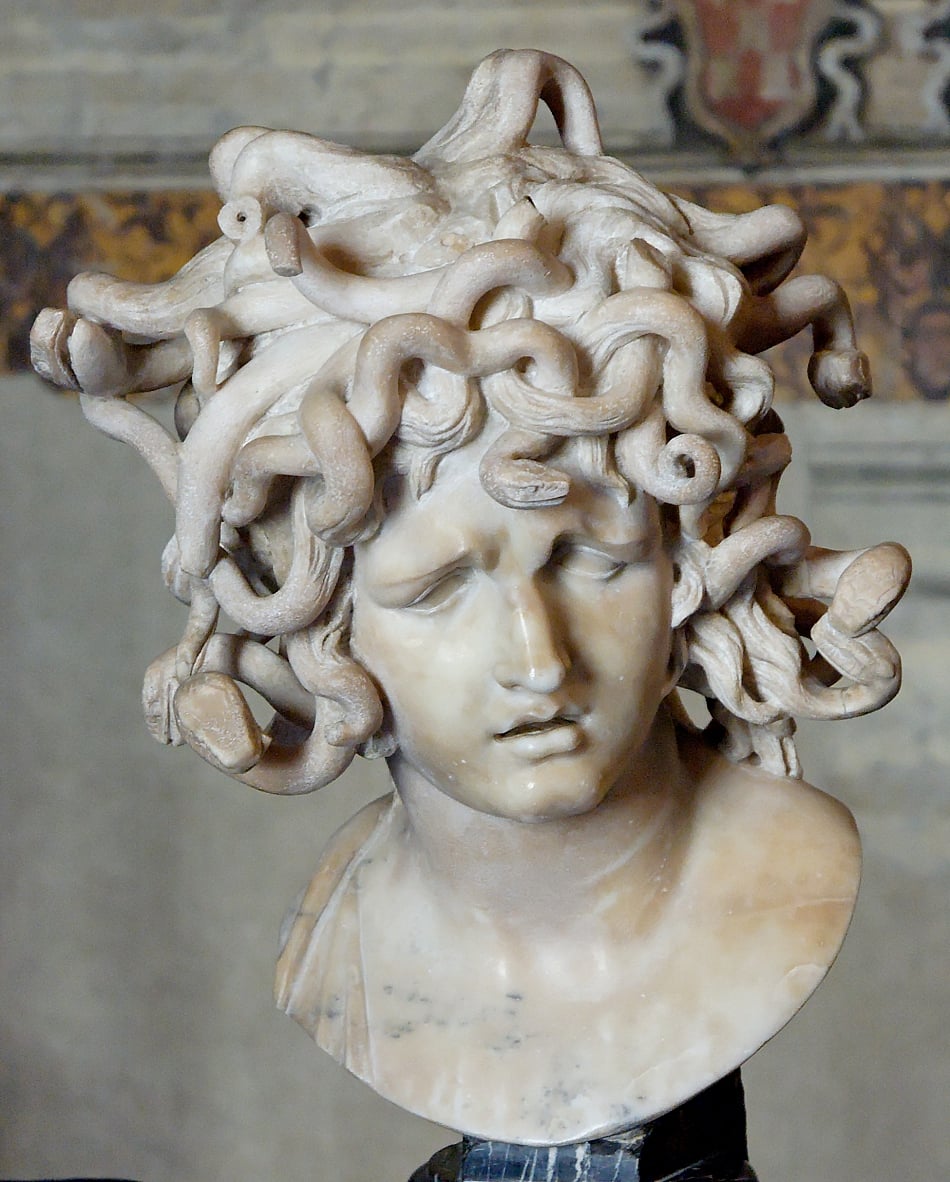 Head of Medusa. Marble, 1630 by Gian Lorenzo Bernini