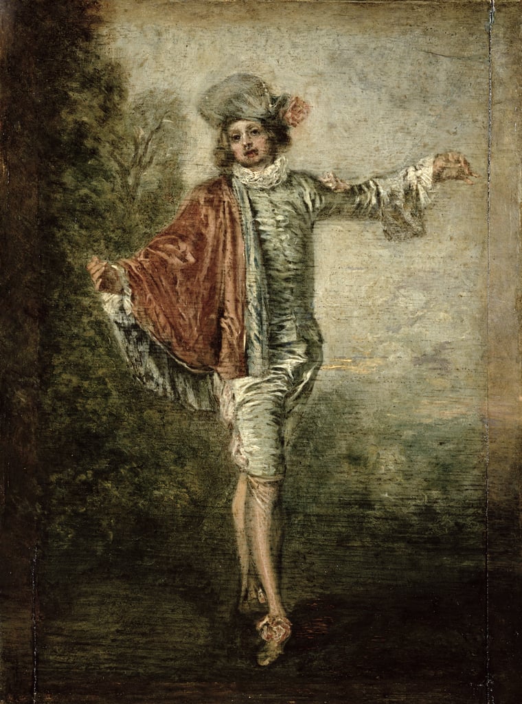 LIndifferent, 1716 (pair of 15978) by Jean Antoine Watteau