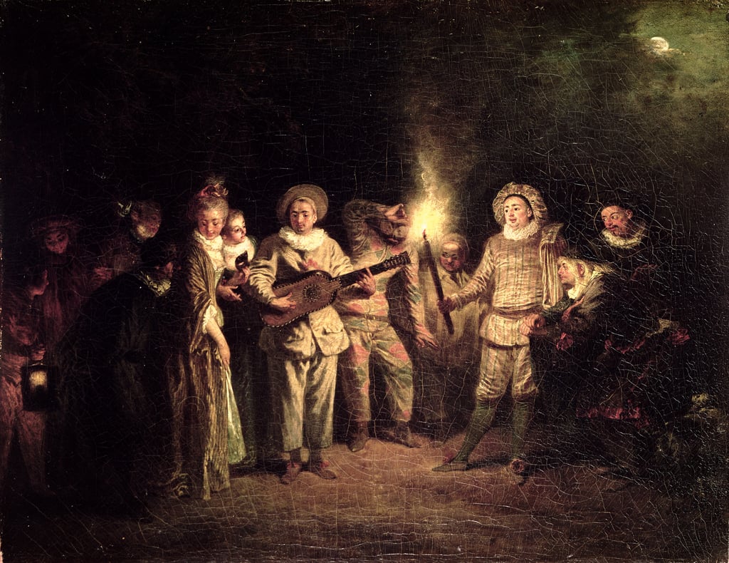 The Italian Comedy, c.1716 by Jean Antoine Watteau
