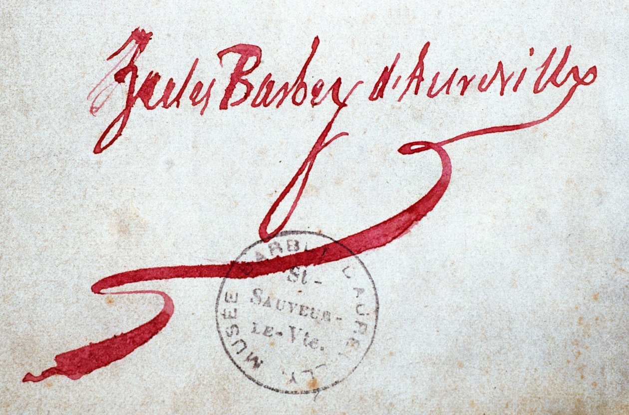 Manche No. 087, Musee de St Sauveur le Viscount, Signature by Jules Barbey d