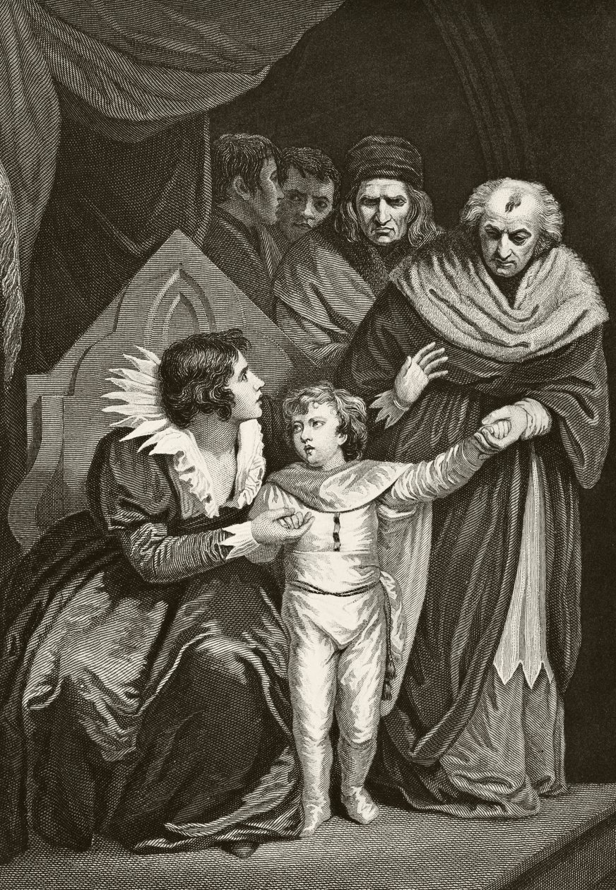 Elizabeth Woodville, Queen Consort of King Edward IV of England, Surrendering her Son, from 