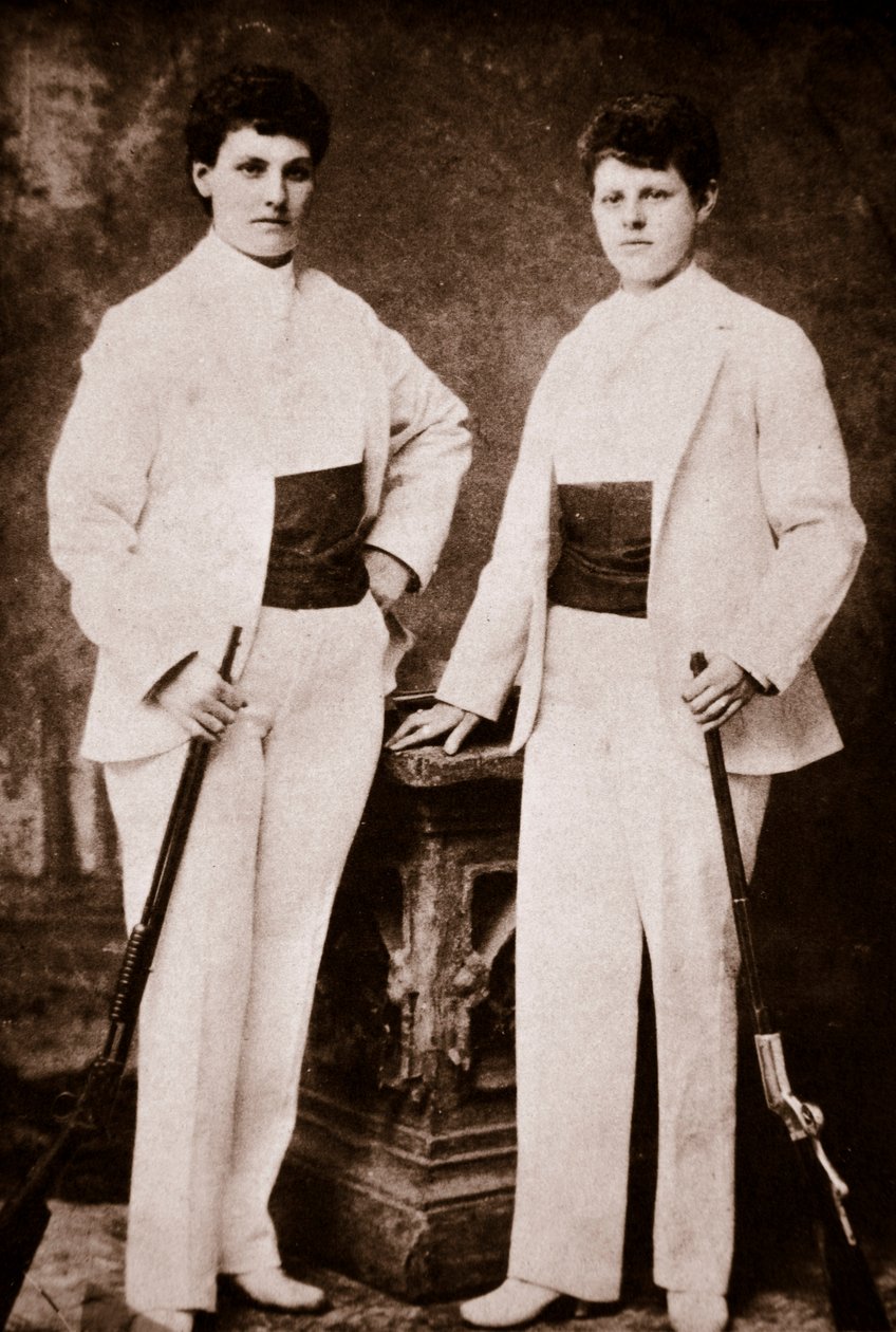 Annie Oakley and her sister by American Photographer