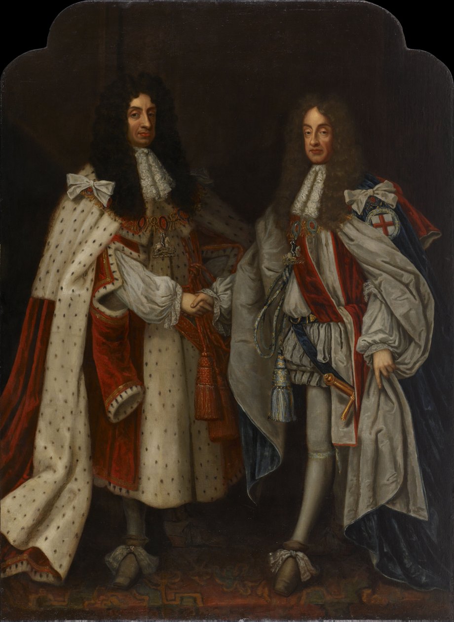 Portrait of Charles II & James II by Anonymous