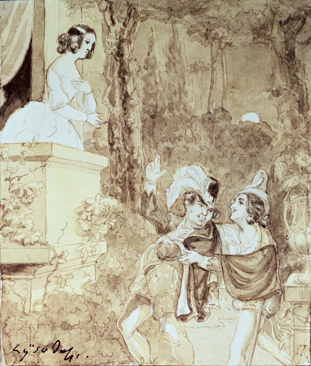 Leporello Serenading Elvira in the Guise of Don Giovanni, Act II Scene I, from 